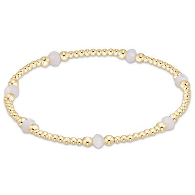 Enewton Purpose Gemstone 4mm Bracelet Mother of Pearl