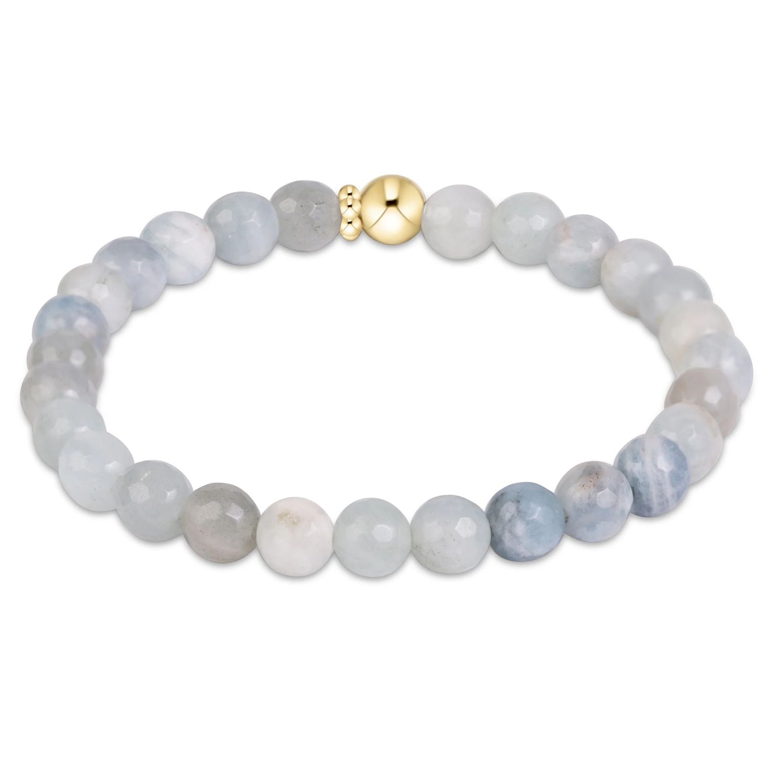 Enewton Classic Gemstone 6mm Bracelet Aquamarine