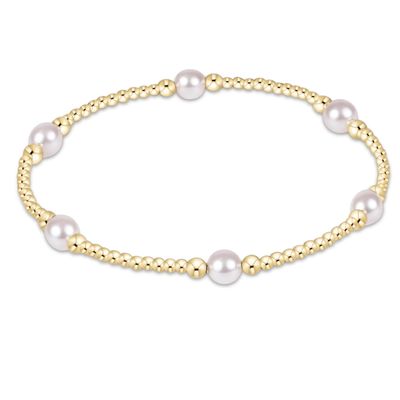 Enewton Purpose Pearl 5mm Gold Bracelet