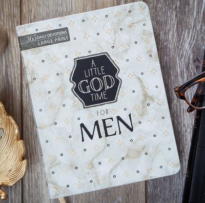 A Little God Time for Men Large Print Devotional