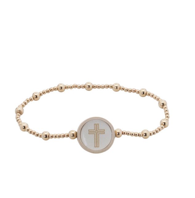 Tap to Pray® Everlasting Beaded Bracelet, Size: 6.25"