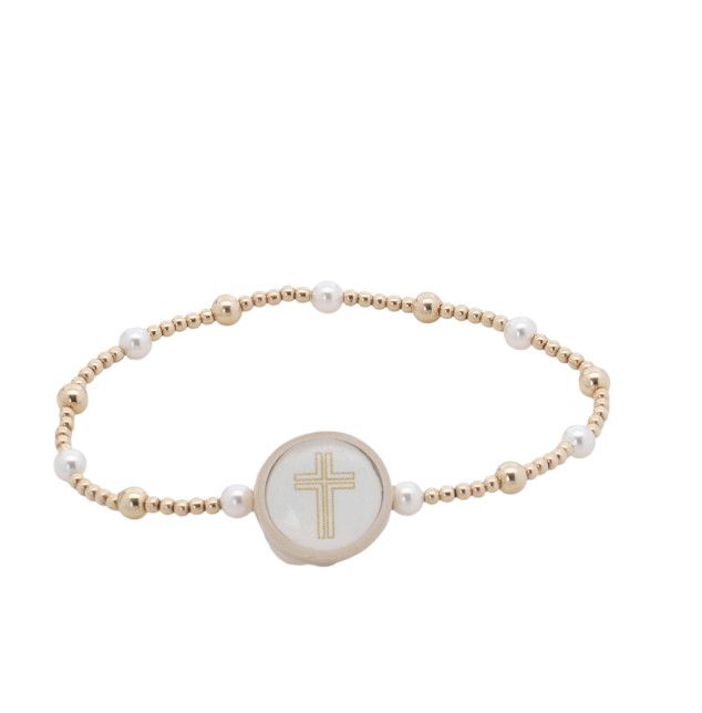 Tap to Pray® Treasured Beaded Bracelet, Size: 6.25"