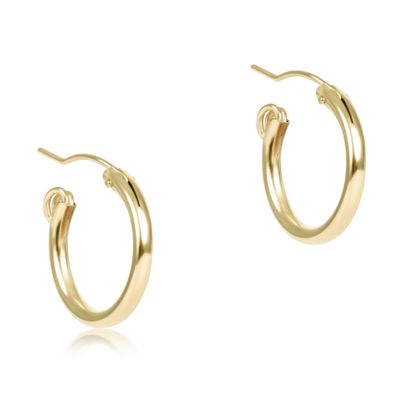 Enewton Round Gold 0.5" Hoop Smooth