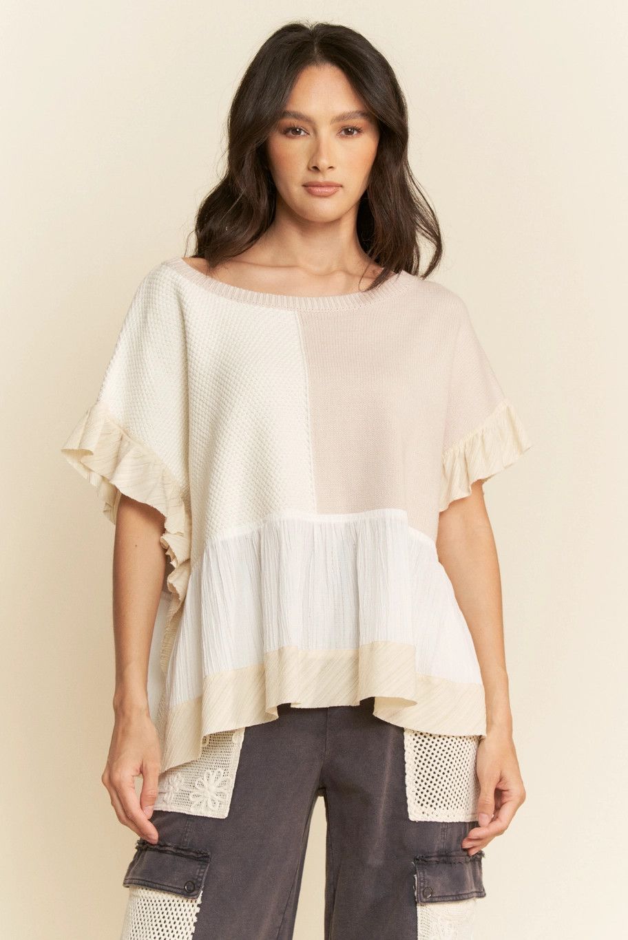 The Raelyn Ruffle Top, Size: S
