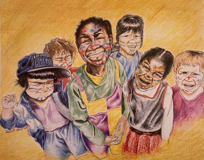 Painted Faces - Print