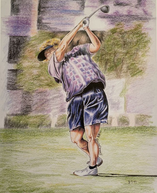 The Golfer - Print