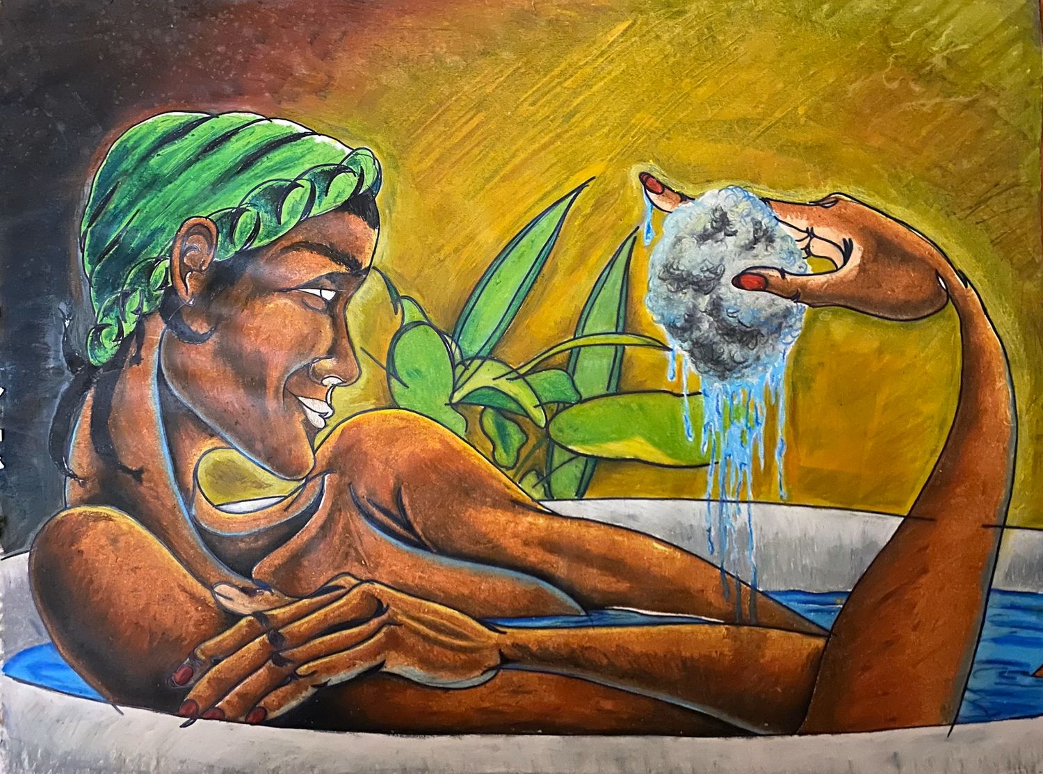 Relaxing In the Tub