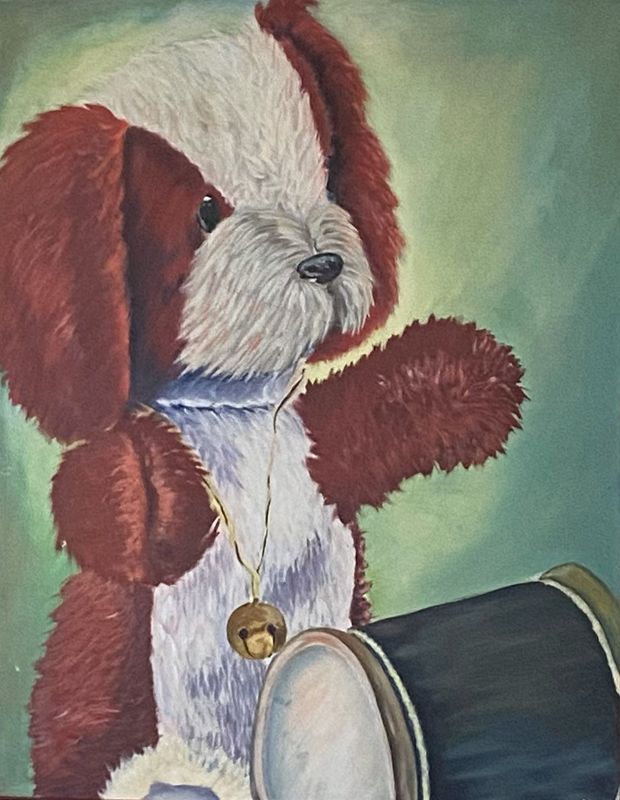 "Doggie With Drum"