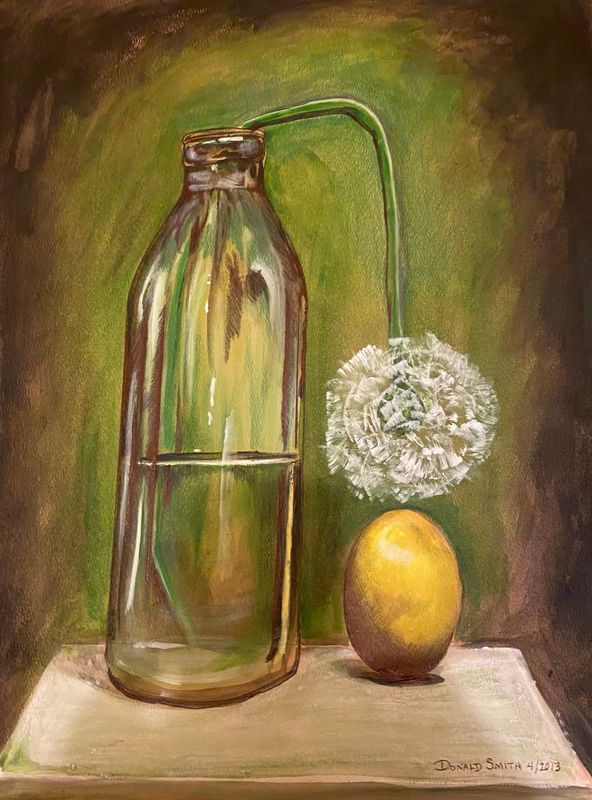 Bottle With Egg