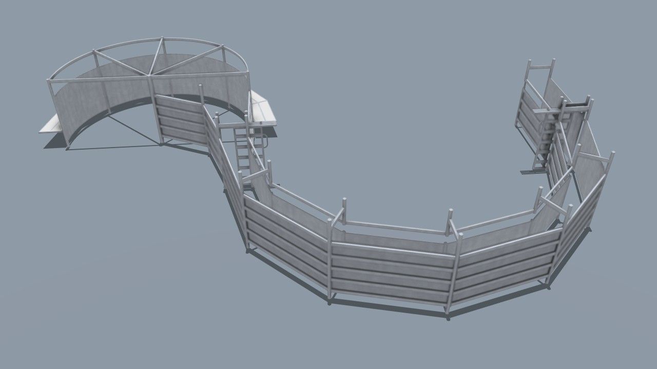 180 Degree &quot;Needling&quot; Curved Race With 180 Degree Ratchet Force Tub