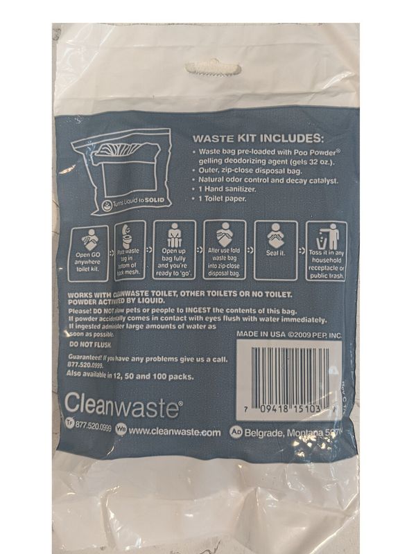 Wag Bag -- Go Anywhere Toilet Kit
