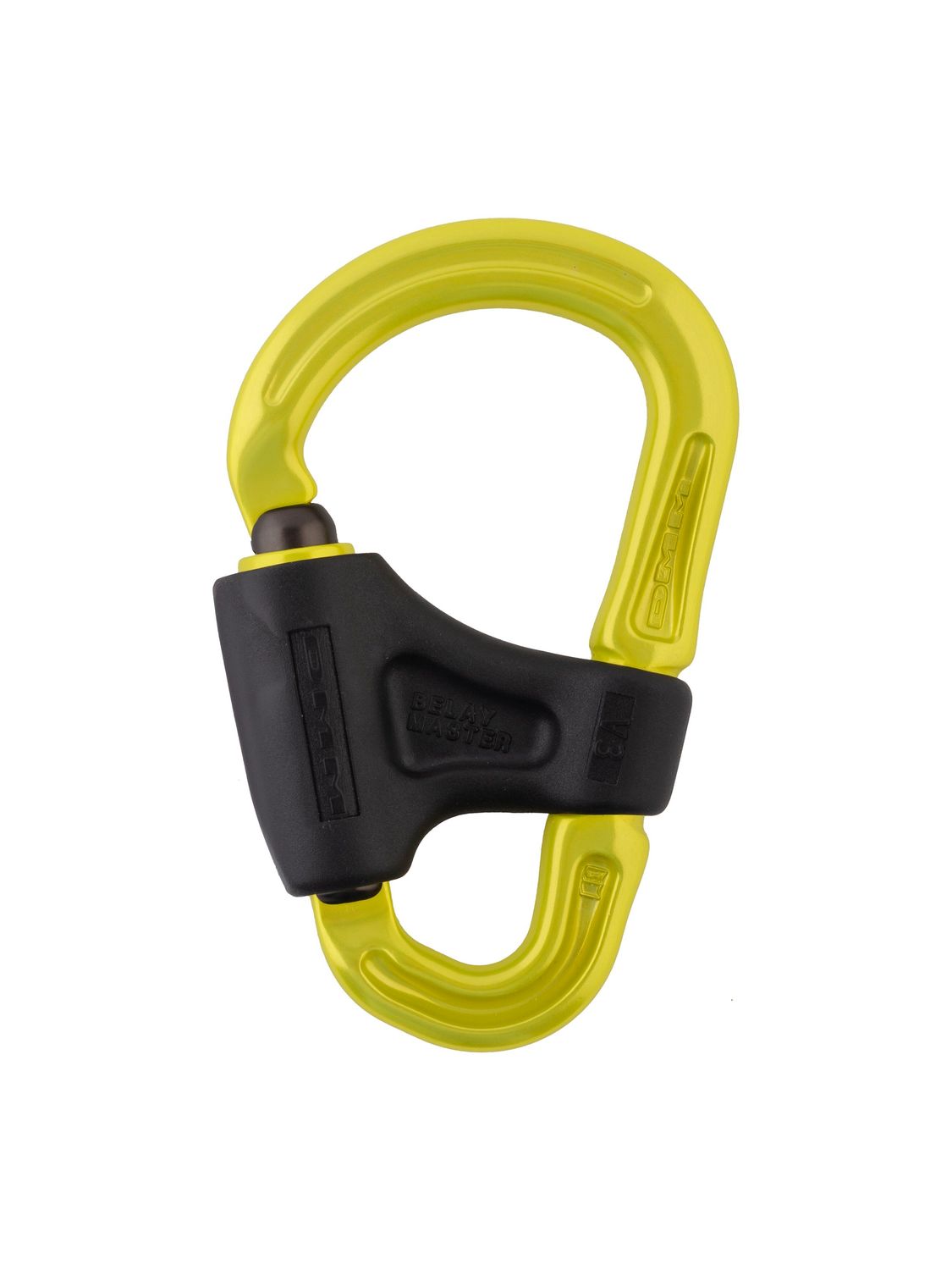 Belay Master Carabiner - Safe Climbing Belay Carabiner With Screwgate Lock (Titanium Lime/Grey/Orange)