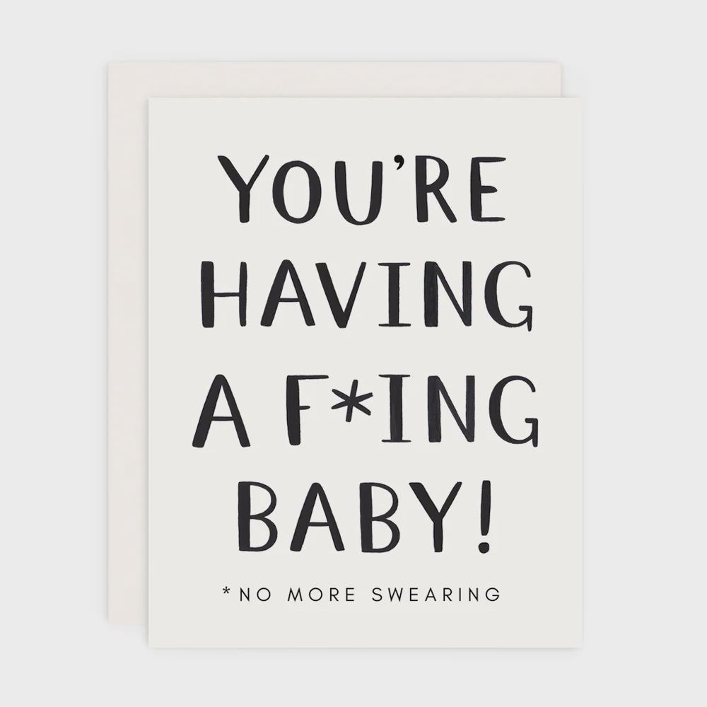 No More Swearing Greeting Card
