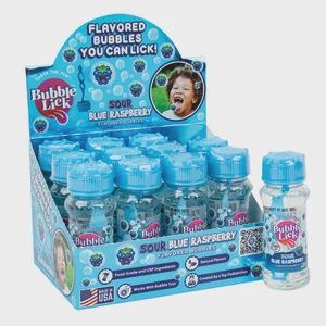 Bubblelick Sour Blue Raspberry Flavored Bubbles