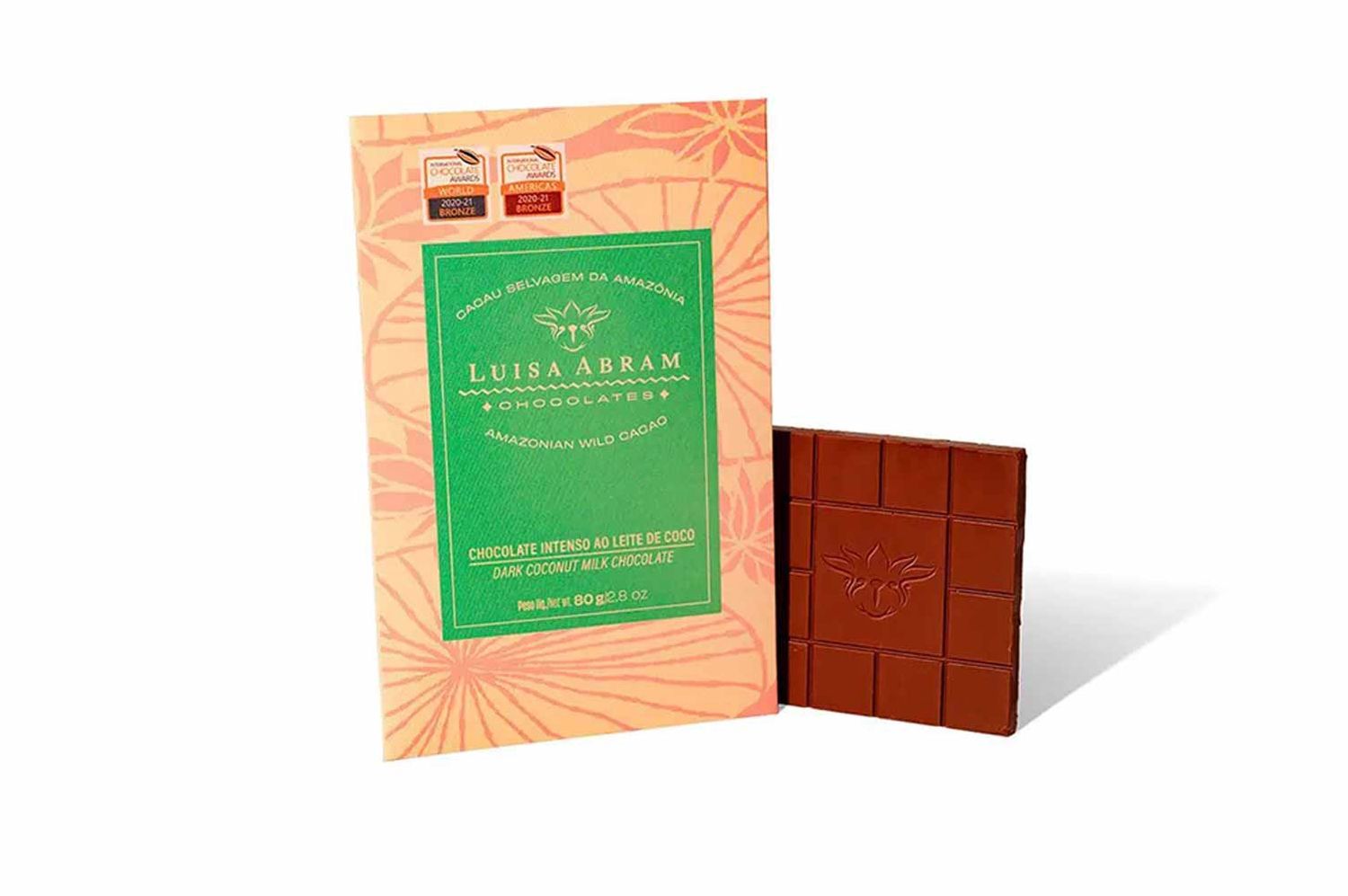 Luisa Abram Dark Coconut Milk Chocolate 52%, 80g