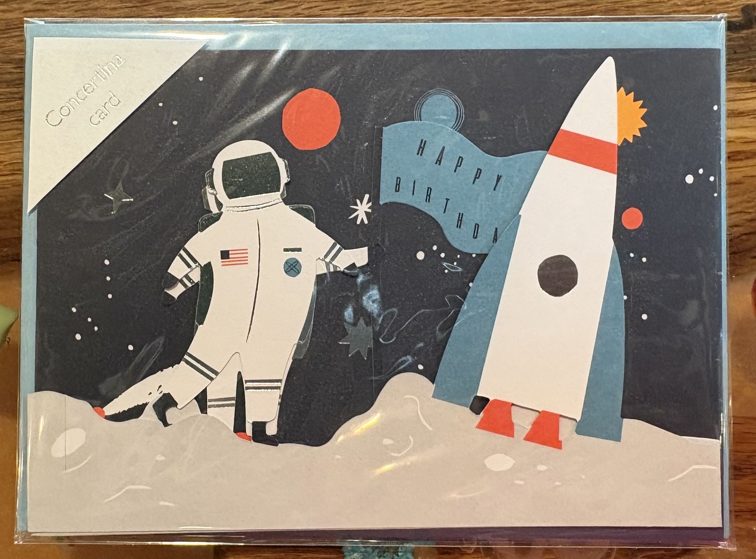 3d Space Scene Birthday 6 Card