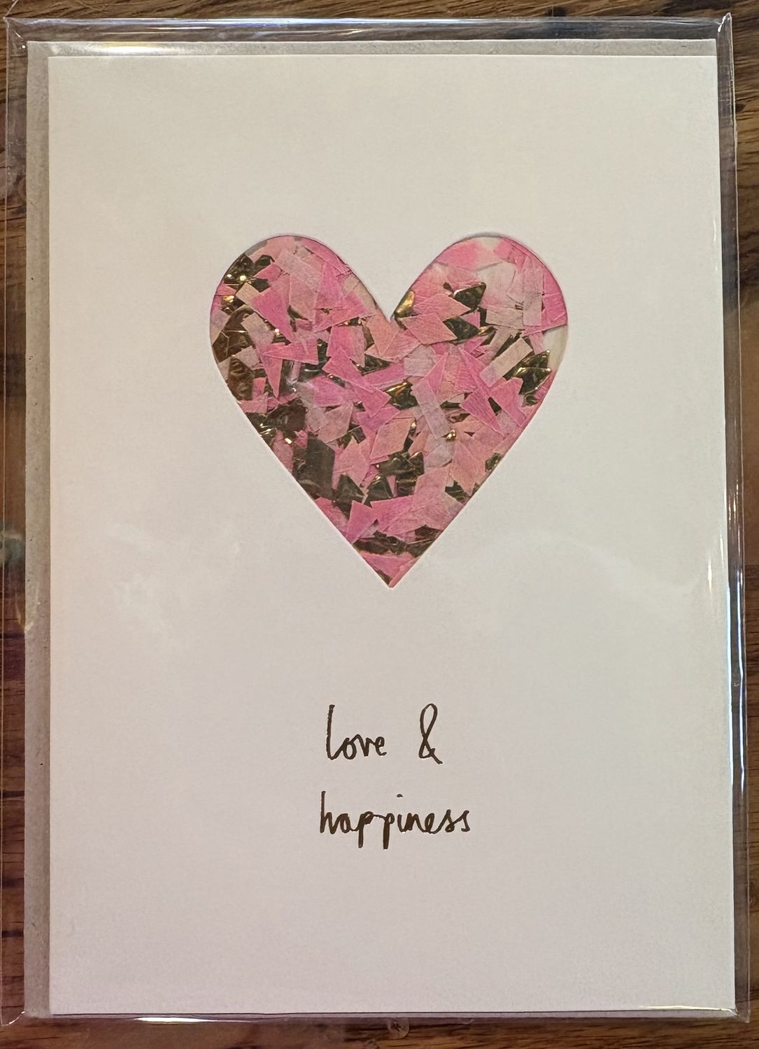 Heart Confetti Shaker Anniversary Card