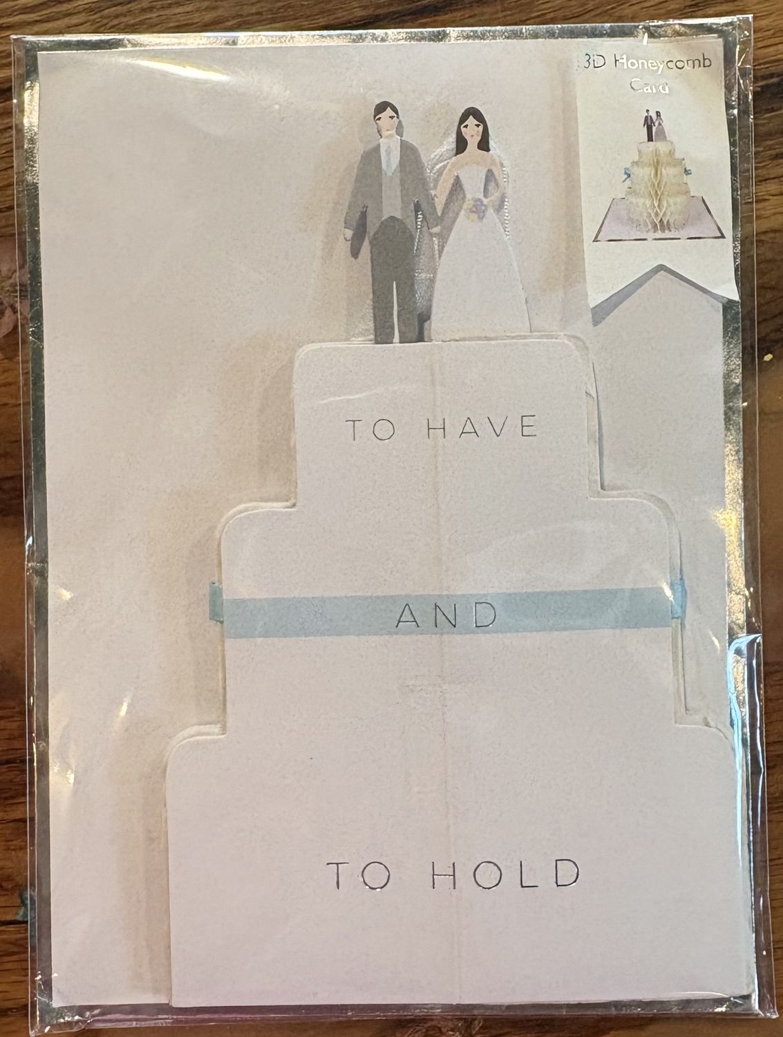 Wedding Cake Honeycomb Card