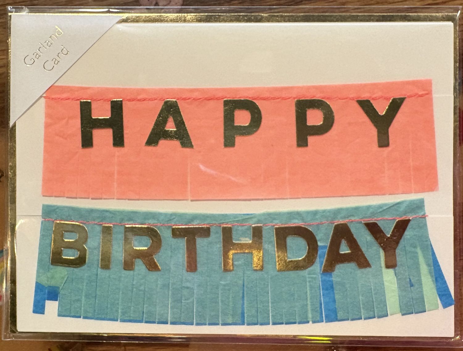 Birthday Fringe Garland Card