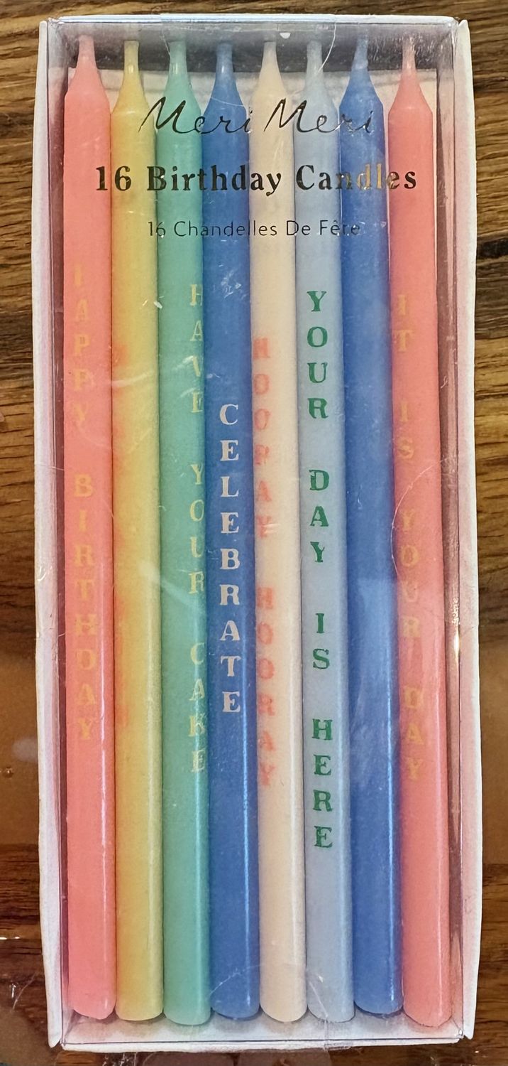 Birthday Phrases Candles