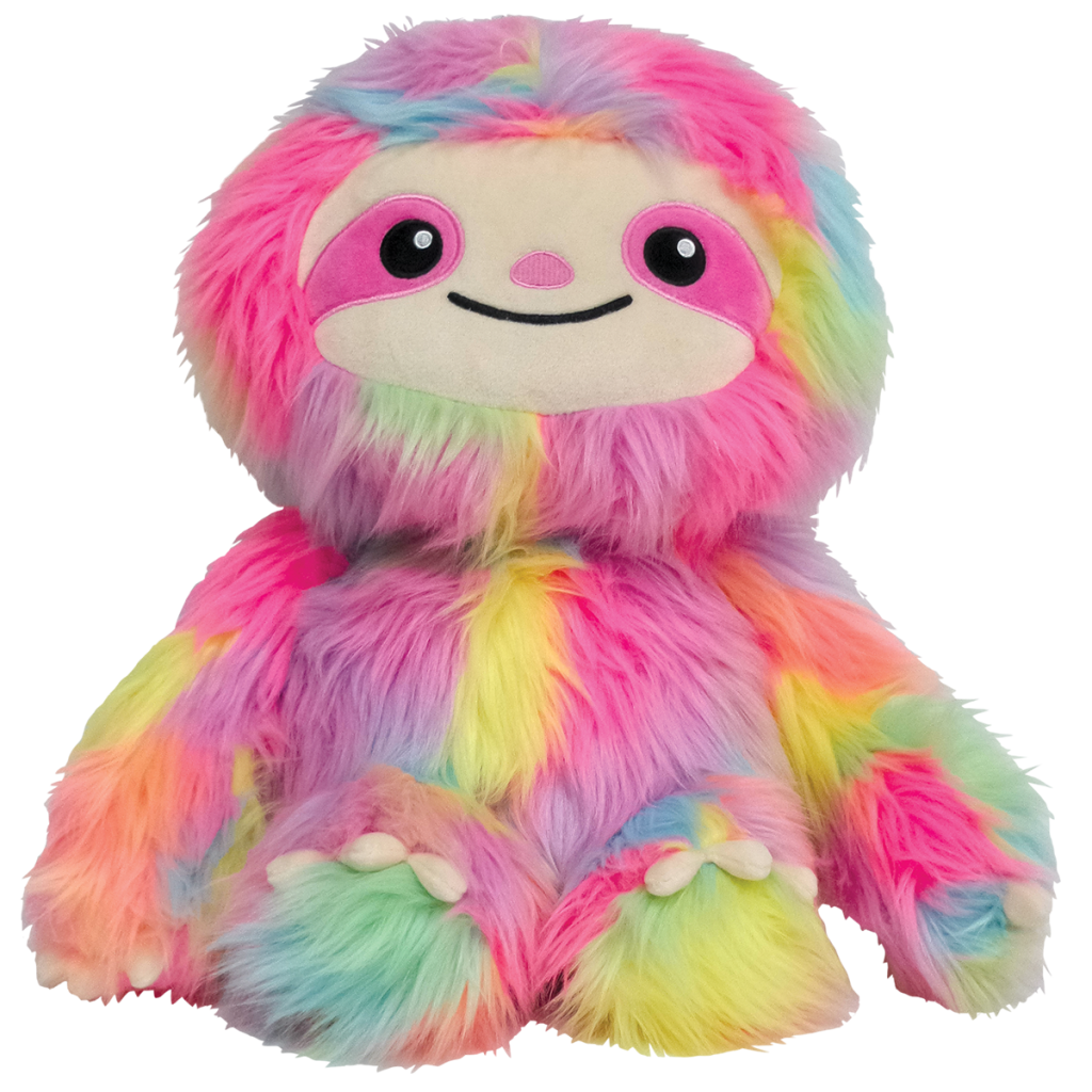 Iscream  Rainbow Sloth Furry Stuffed Animal