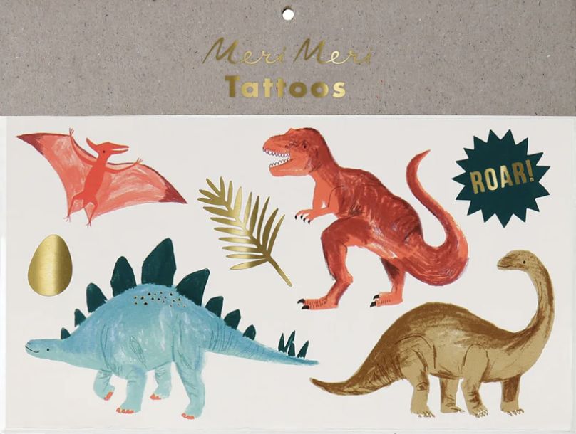 Meri Meri Dinosaur Kingdom Large 12 Tattoos