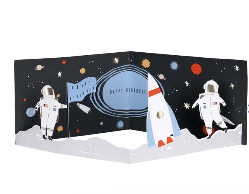 Meri Meri 3D Space Scene Birthday Card