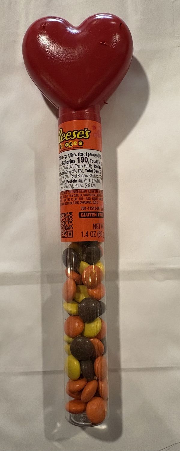 Reese’s Valentine’s Day Heart Candy Tube