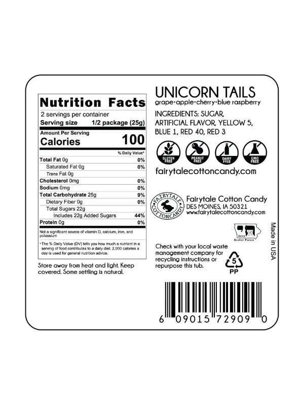 Unicorn Tails Cotton Candy