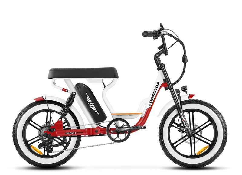 Addmotor Soletan M-66X Electric Moped Bike - Pearl White