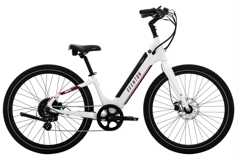 Aventon Pace 500.3 LS Large Ghost White (purple accent color)