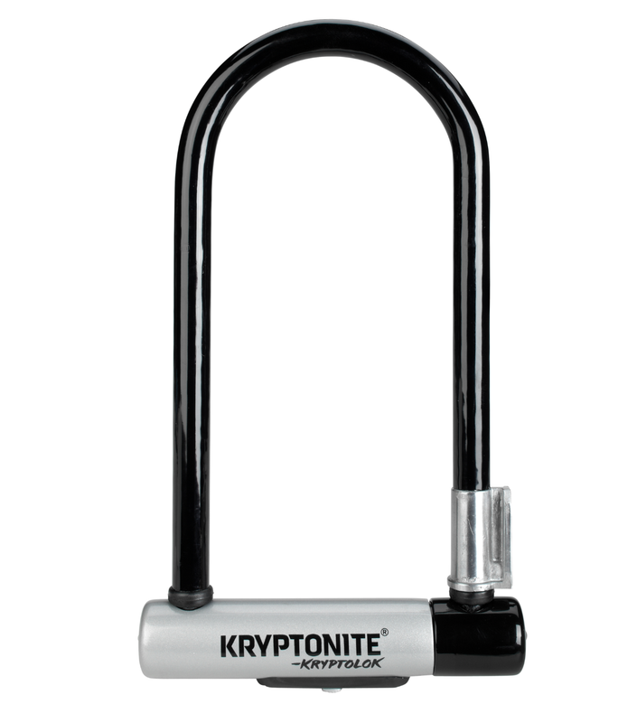 Kryptonite KryptoLok U-Lock - 4 x 9&quot;, 4-Digit Combination, Black, Includes bracket