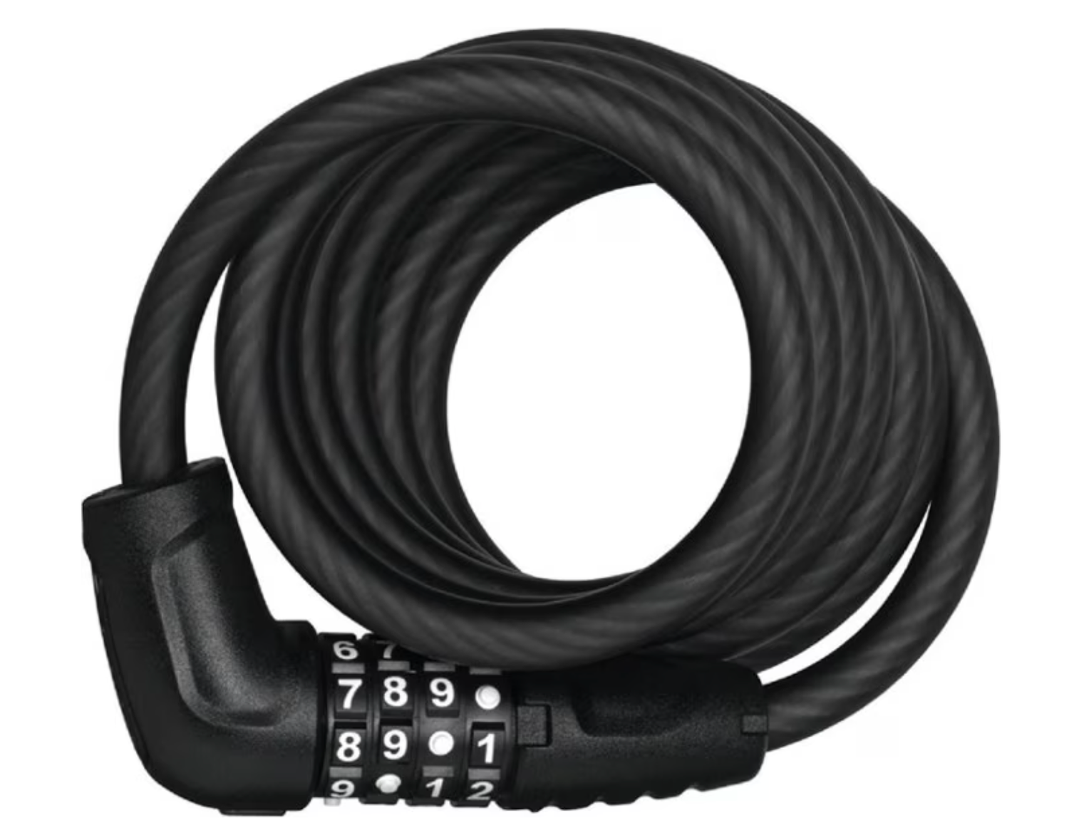 ABUS Numero 5510C  Cable Lock -Combination, 180cmx10mm With SR (Selle Royal) Mount, Black
