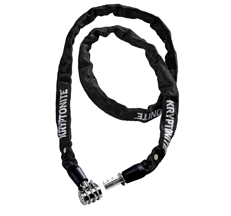 Kryptonite Keeper 411 Chain Lock with Combination: Black, 4 x 110cm