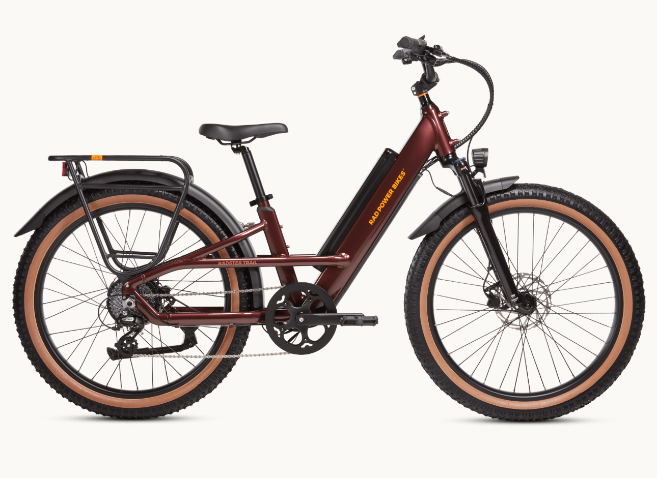 Rad Power Radster Trail Electric Off-Road Bike Regular Copper Red