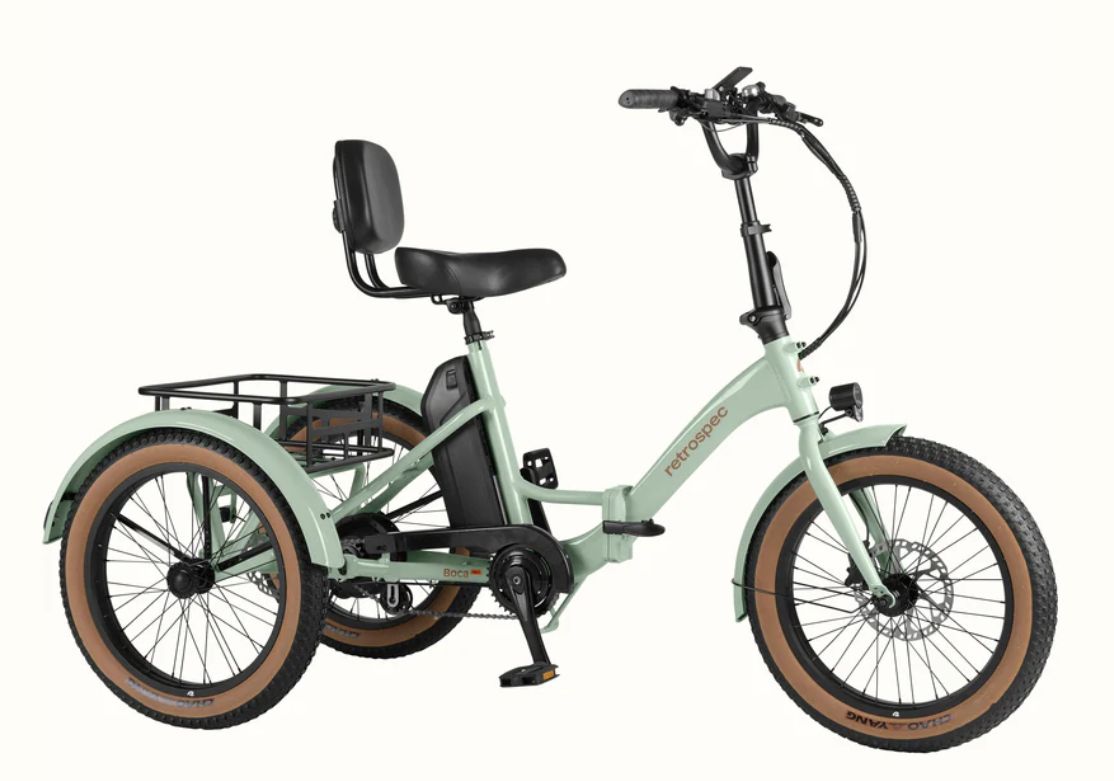 Retrospec Boca Rev Electric Tricycle Matcha / 48V/500W