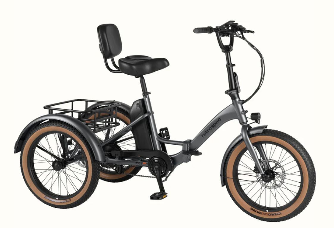 Retrospec Boca Rev Electric Tricycle Matte Graphite / 48V/500W