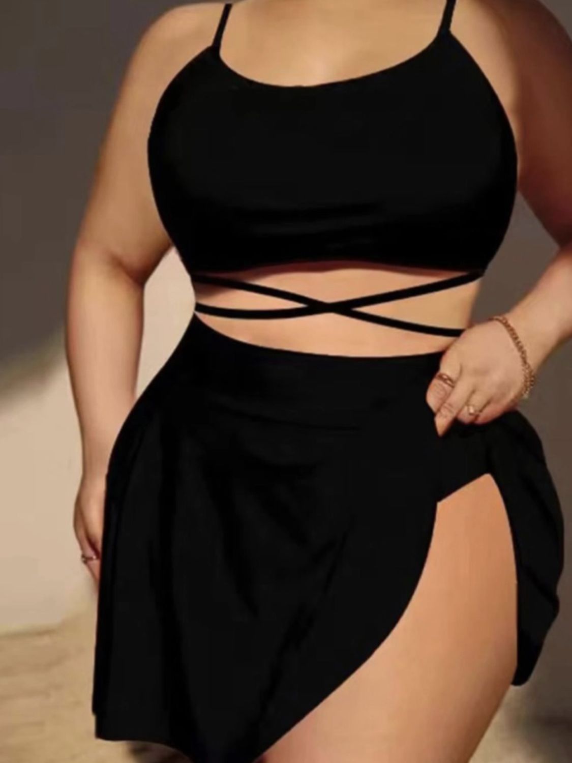 Elegant Wrap Bikini Set Bottom &amp; Skirt