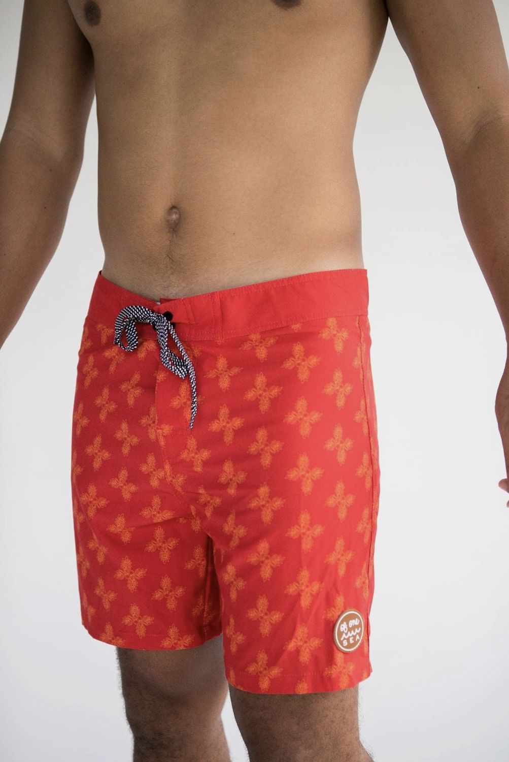 Men&#39;s Townshort Boardshorts in Red Breadfruit Bandana