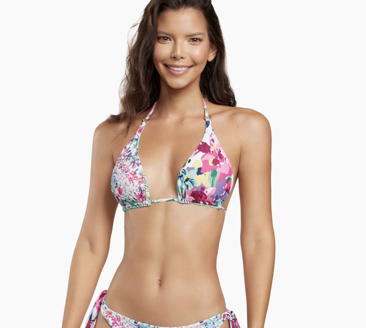 Flip Side Floral Bikini Top