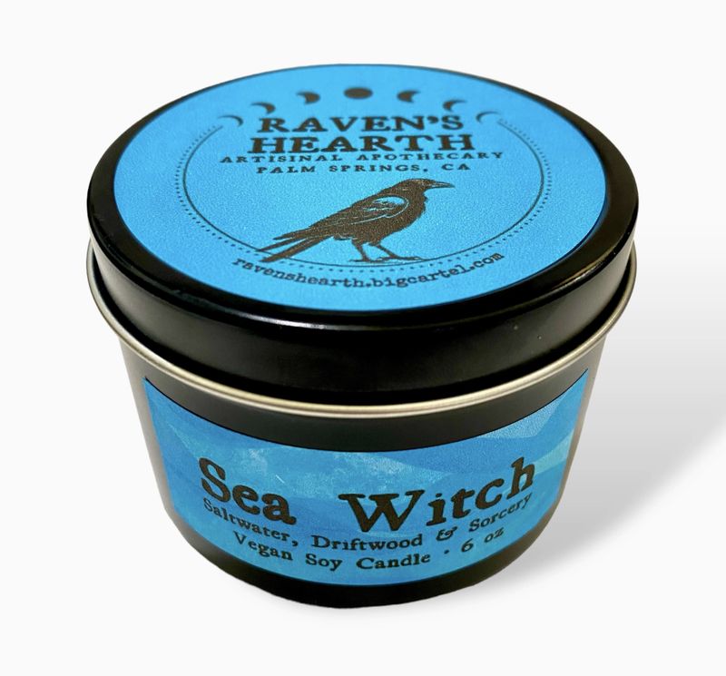 Sea Witch Candle | Saltwater &amp; Driftwood Scent | Great Gift