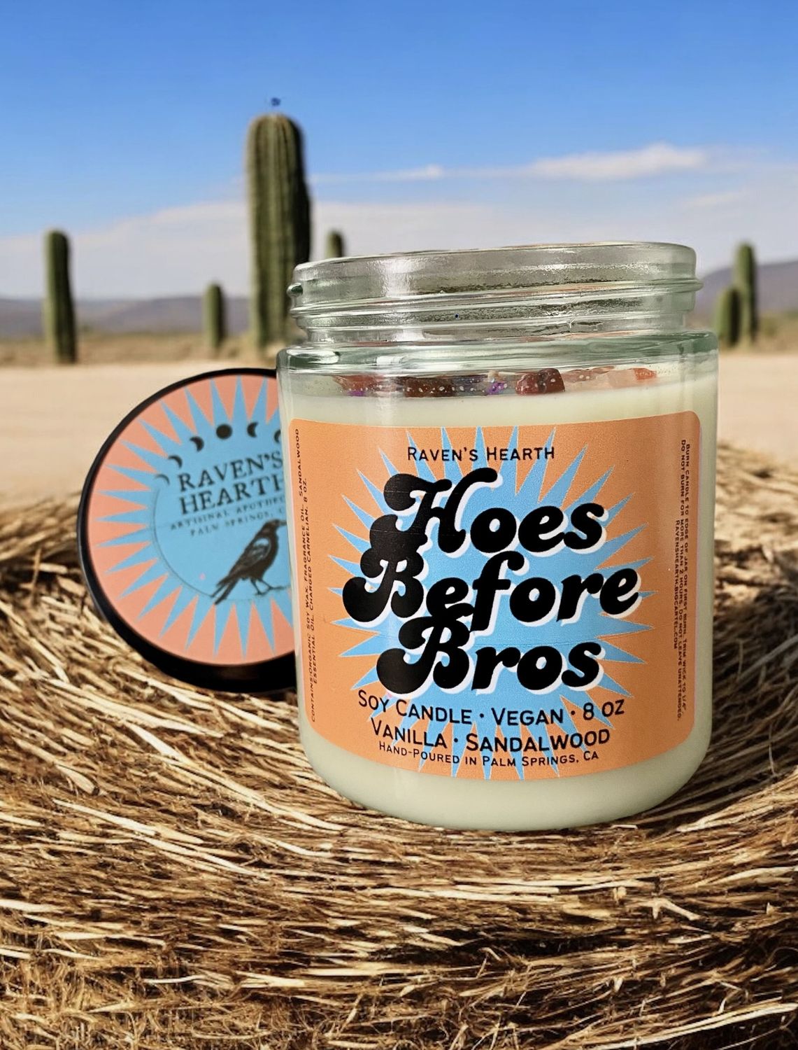 Hoes Before Bros Candle | Vanilla &amp; Sandalwood