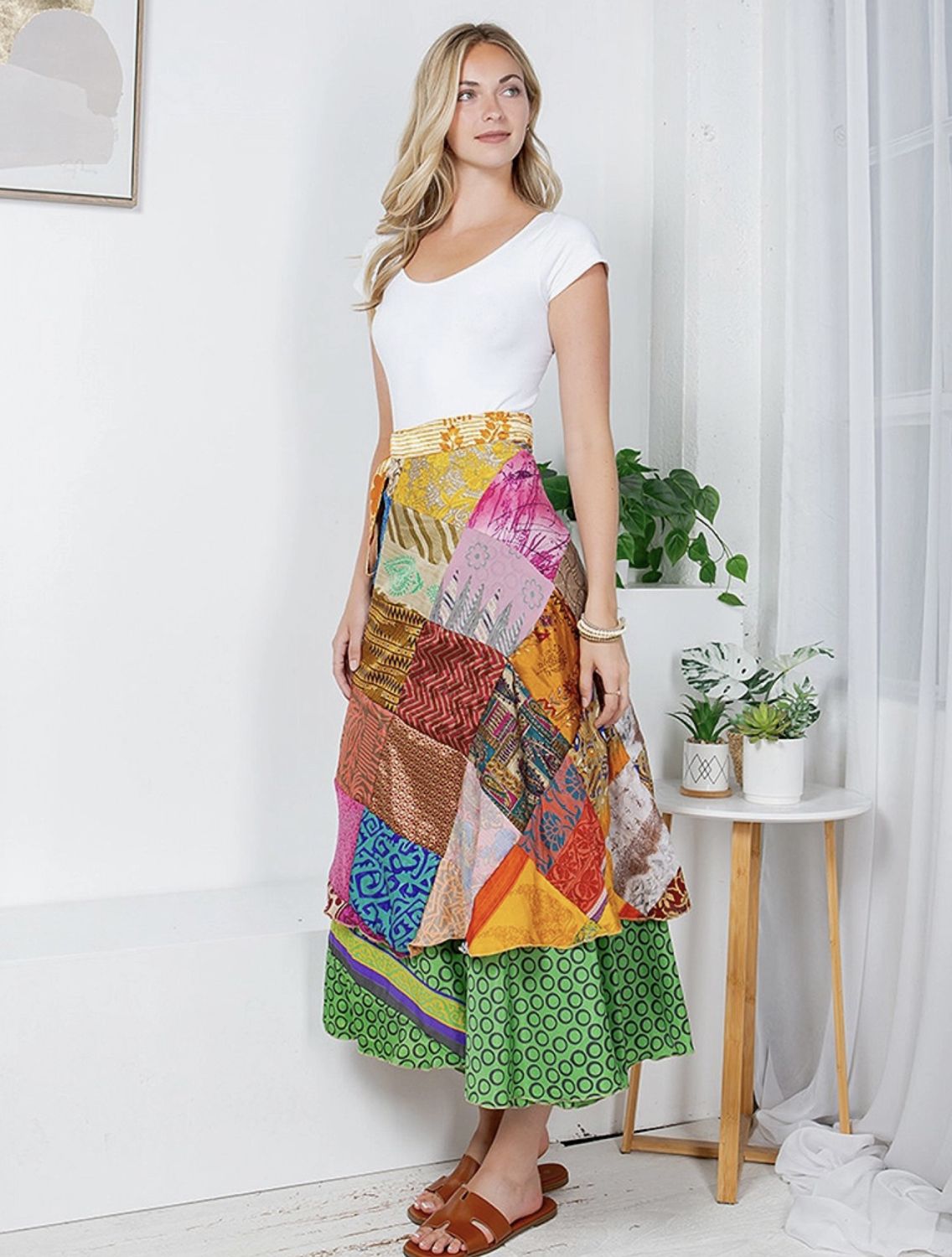 Mixed Patch Magic Skirt