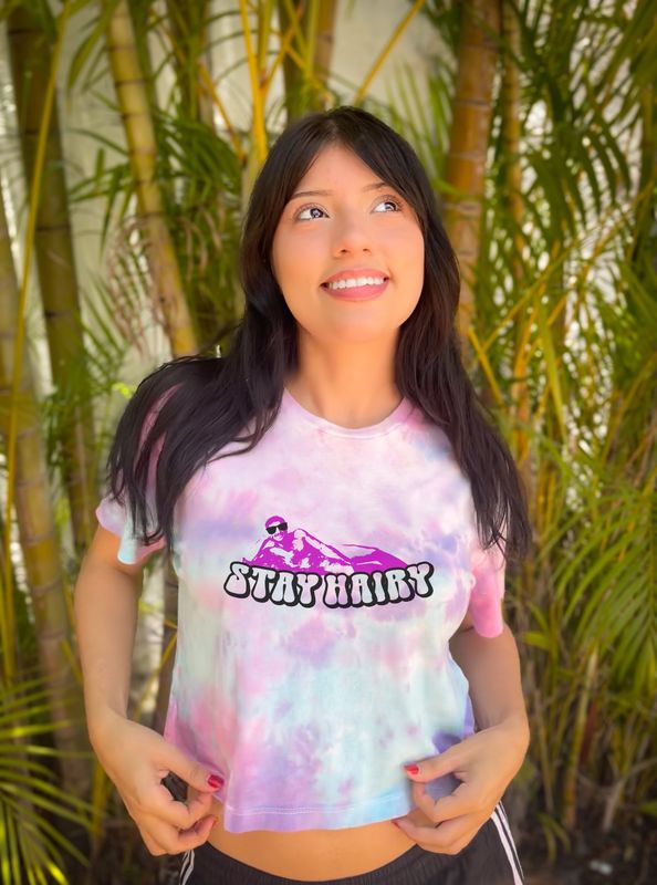 Stay Hairy Tie Dye Crop-top - Pre-Order