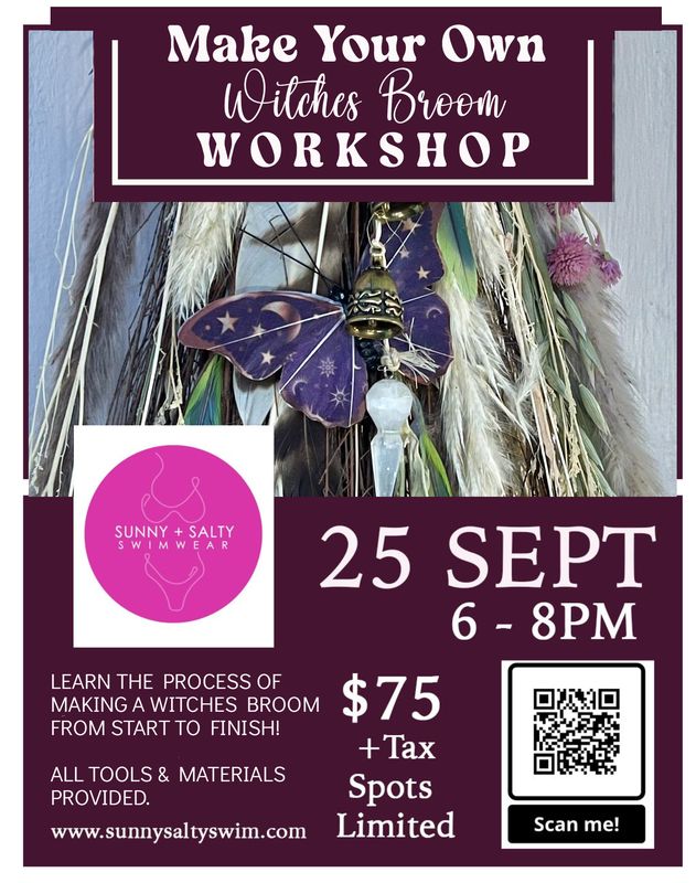 Witches Cinnamon Broom Workshop with Gina