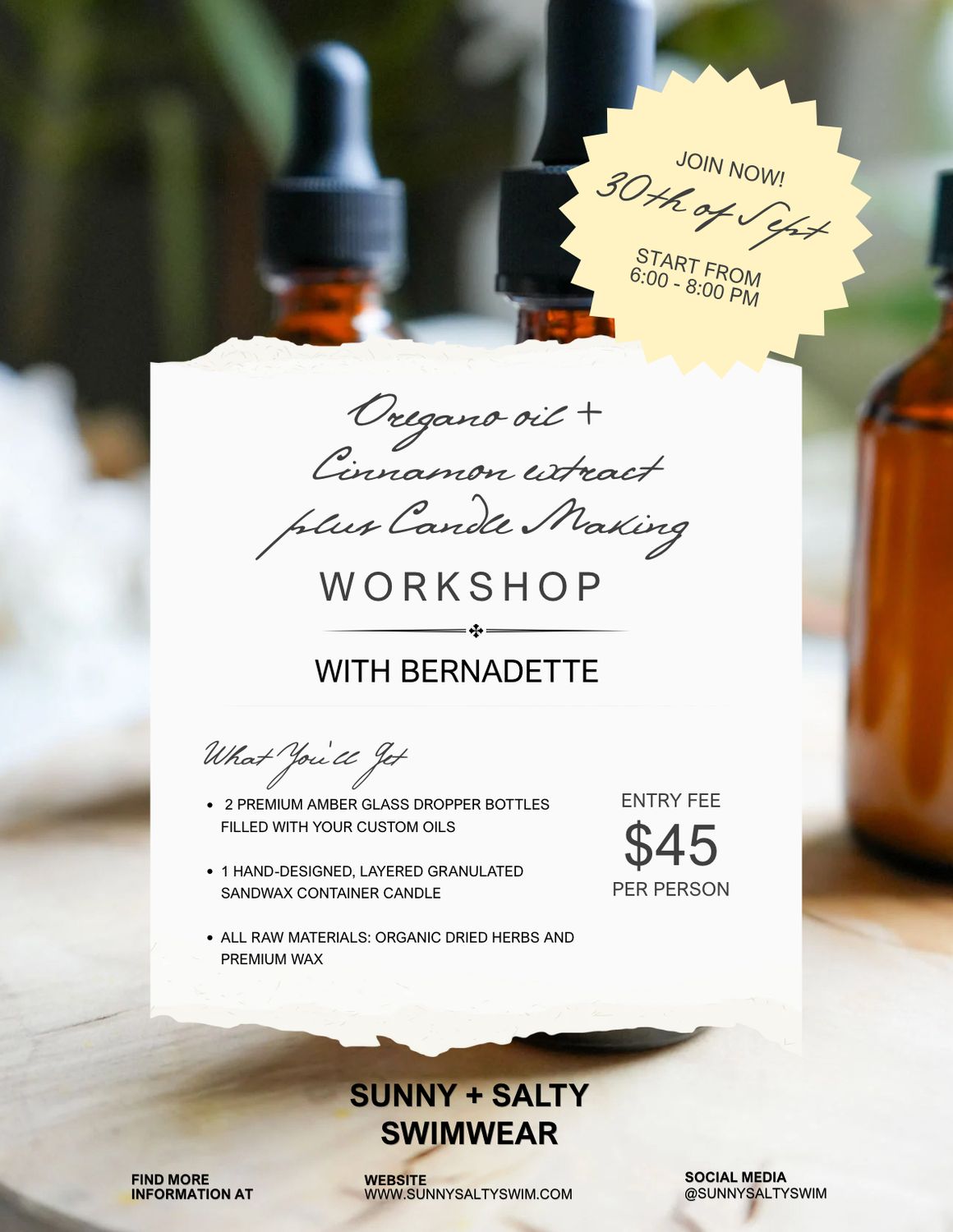 A Beginner's Guide to Herbs &amp; Light Workshop