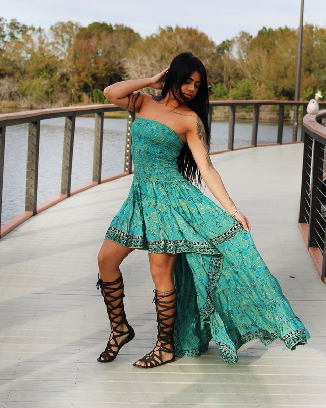 High Low Boho dress