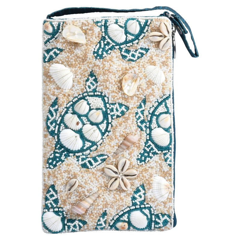 Hand-beaded Sea Turtle Crossbody Bag