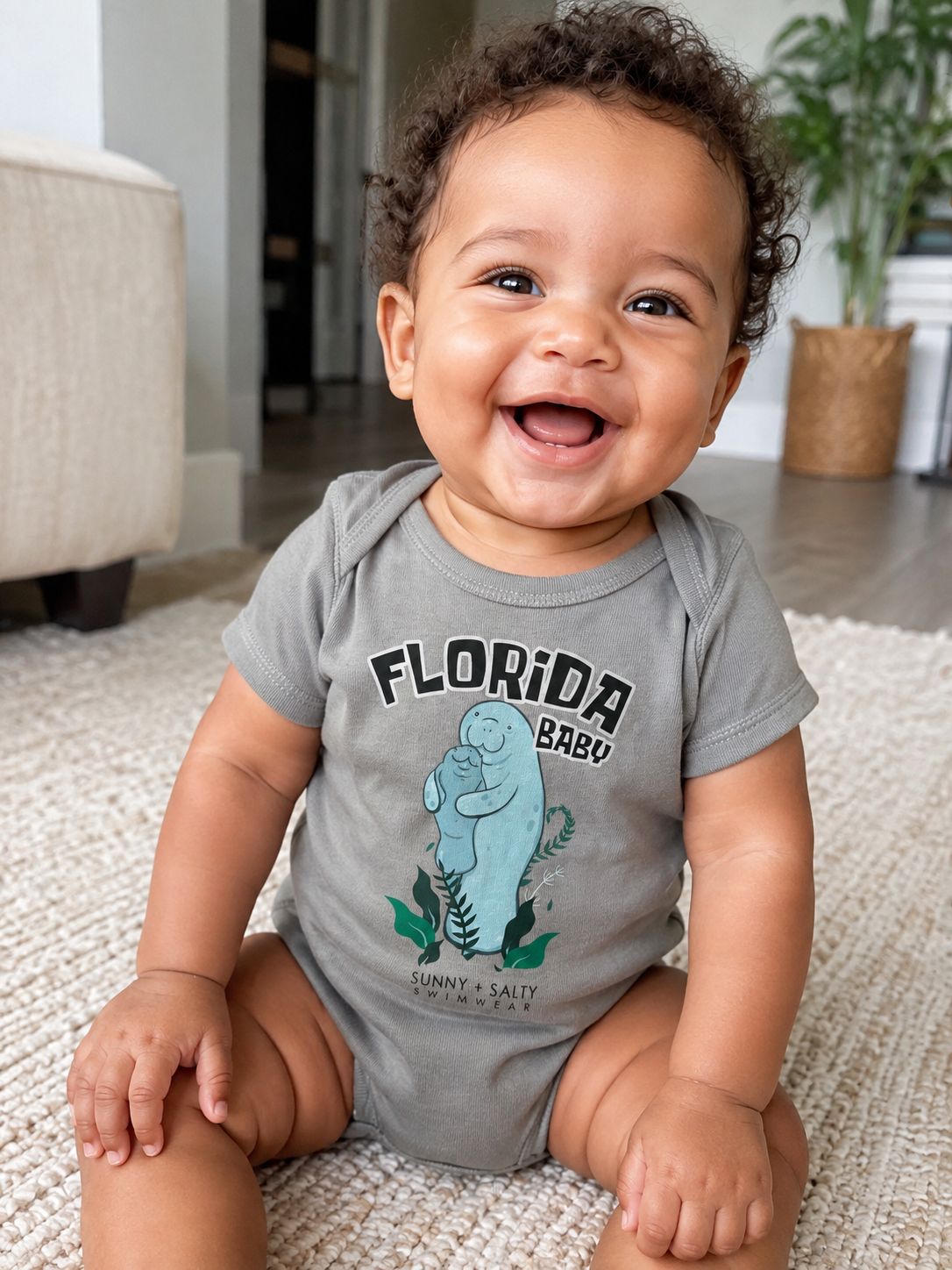 Florida Baby Onesie - Manatee