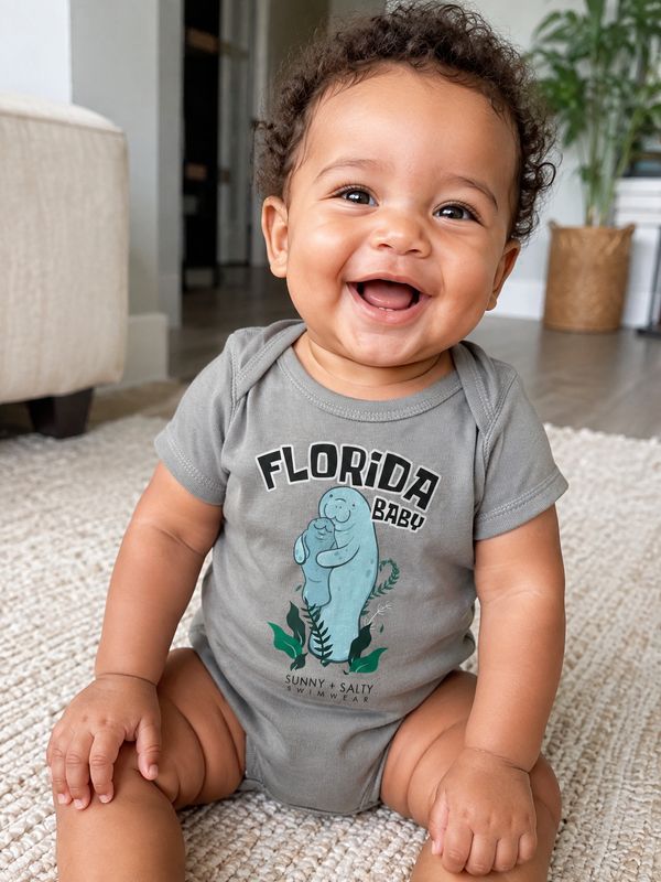 Florida Baby Onesie - Manatee